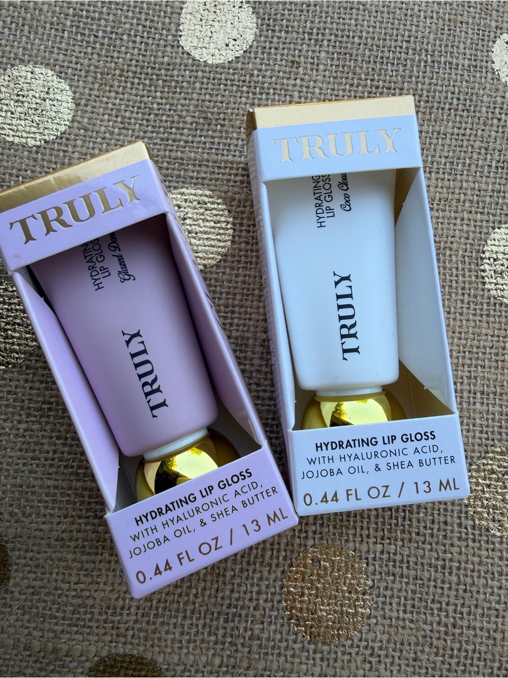 Truly Beauty Soft Serve & Coco Cloud Hudrating Lip Gloss Duo Set ~NIB